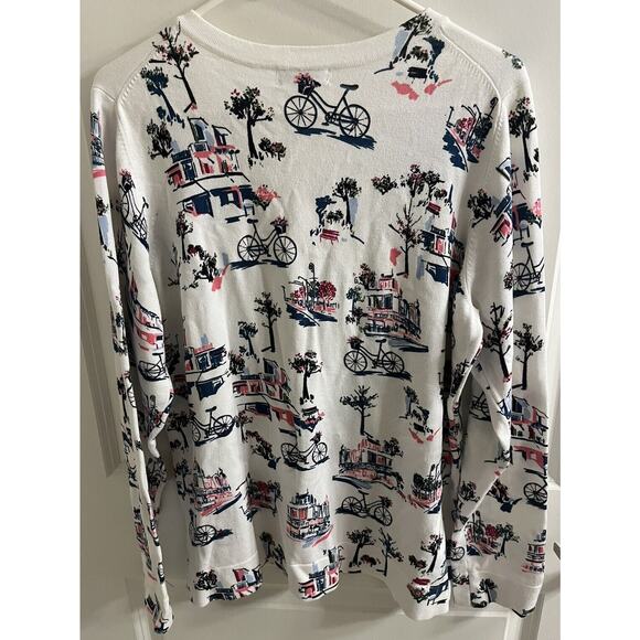 Charter Club SIZE 1X Lightweight Bicycle Cardigan Sweater embellished beads EUC - Picture 6 of 6